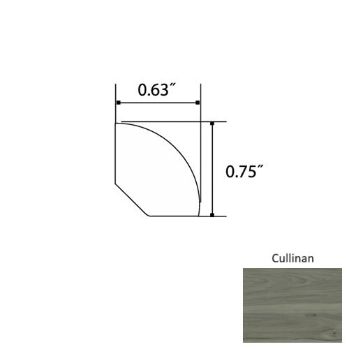 Diamond Vinyl Cullinan Quarter Round Commercial Ceramic Bead UV Coating 1