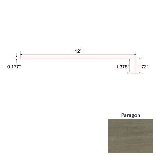 Diamond Vinyl Paragon Square Stair Tread Commercial Ceramic Bead UV Coating 1
