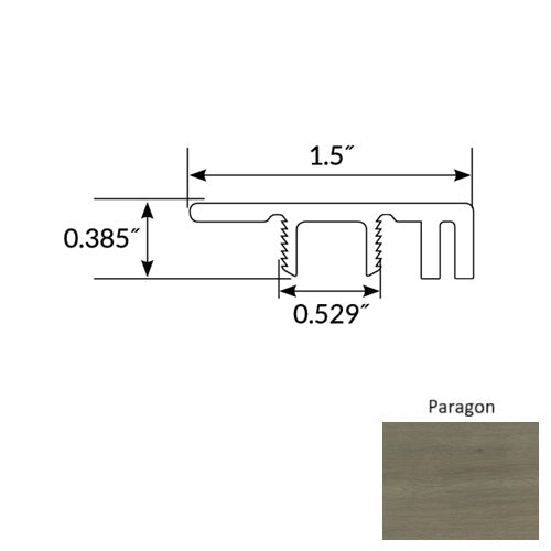 Diamond Vinyl Paragon End Cap Commercial Ceramic Bead UV Coating 1