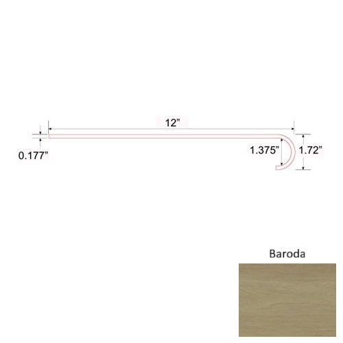 Diamond Vinyl Baroda Round Stair Tread Commercial Ceramic Bead UV Coating 1