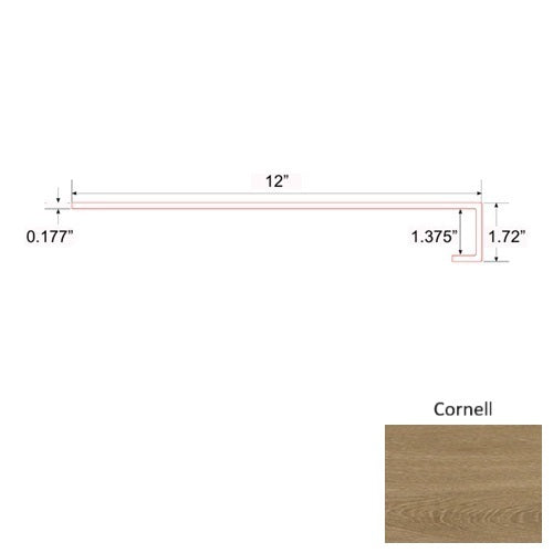 Onyx Vinyl Cornell Square Stair Tread Quartz Enhanced UV Coating 1