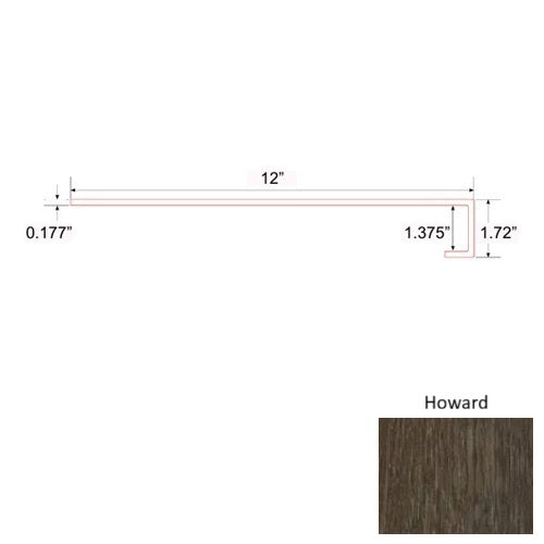 Onyx Vinyl Howard Square Stair Tread Quartz Enhanced UV Coating 1