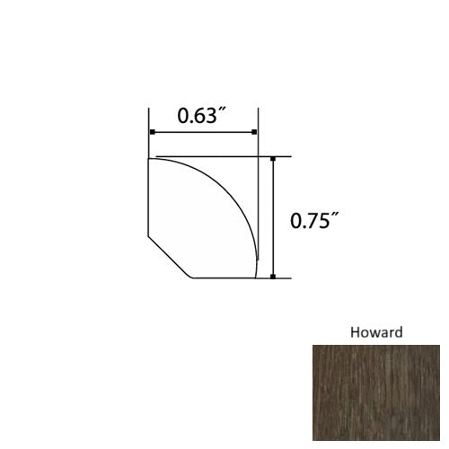 Onyx Vinyl Howard Quarter Round Quartz Enhanced UV Coating 1