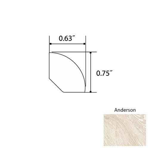 Sapphire Vinyl Anderson Quarter Round Quartz Enhanced UV Coating 1