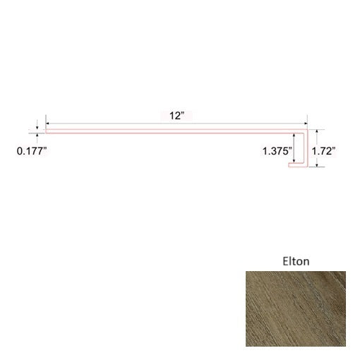 Sapphire Vinyl Elton Square Stair Tread Quartz Enhanced UV Coating 1