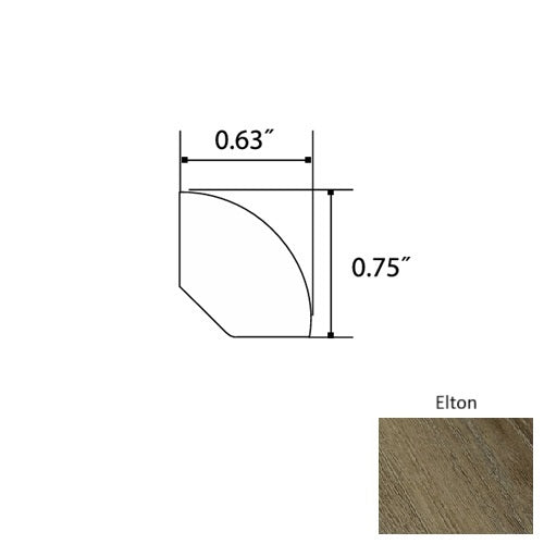 Sapphire Vinyl Elton Quarter Round Quartz Enhanced UV Coating 1