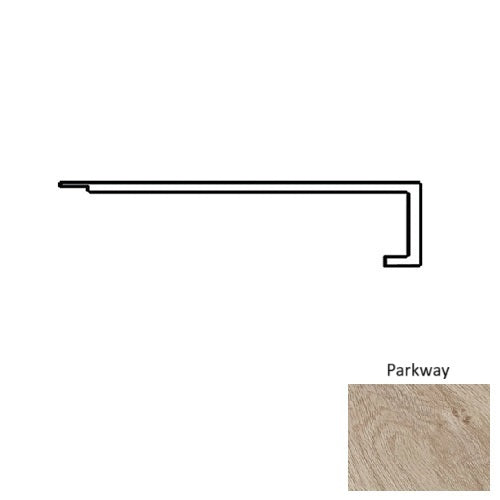 Sapphire Vinyl Parkway Square Flush Stair Nose Quartz Enhanced UV Coating 1