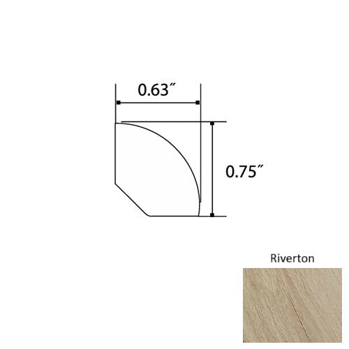 Sapphire Vinyl Riverton Quarter Round Quartz Enhanced UV Coating 1