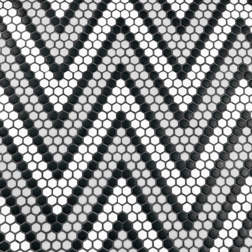 Geometro Amiens Classic Matte Recycled Glass Mosaic - 11 3/8" x 13 3/4" x 1/4"