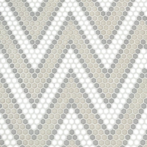 Geometro Amiens Country Matte Recycled Glass Mosaic - 11 3/8" x 13 3/4" x 1/4"