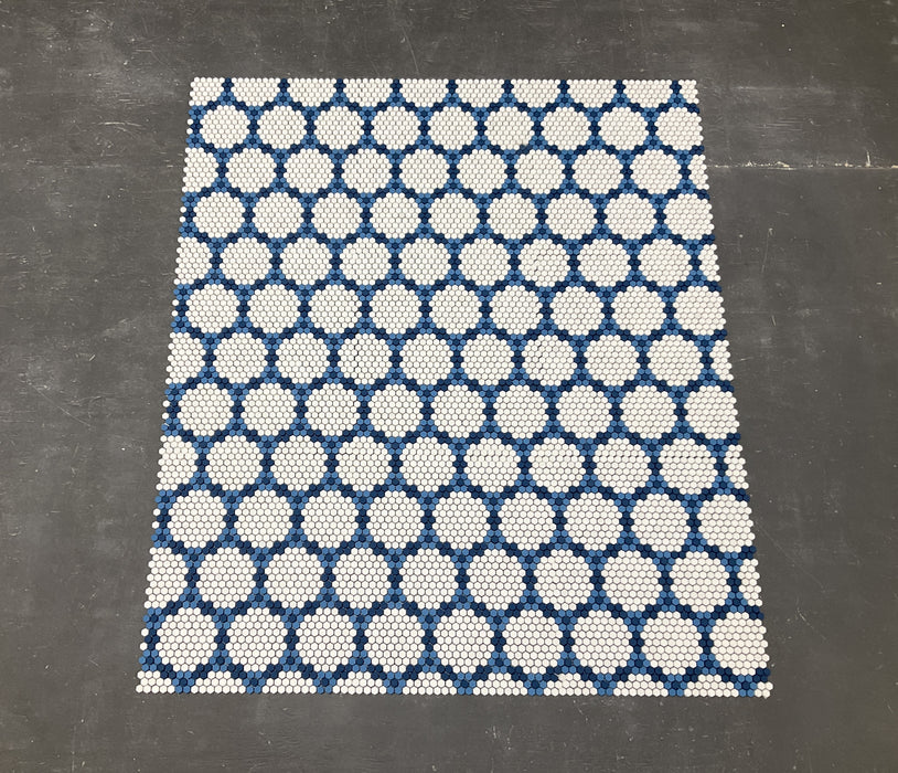 Geometro Bourges Coastal Recycled Glass Mosaic - Flower