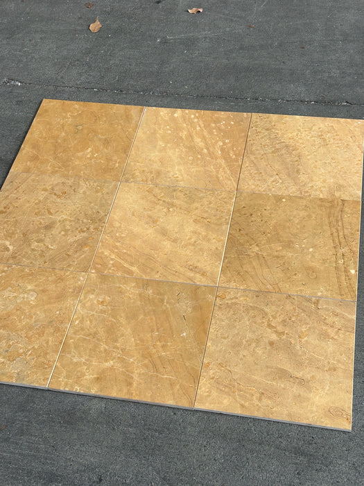 Giallo Serena Limestone Tile - 12" x 12" Polished