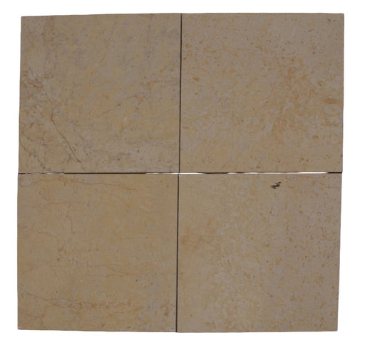 Full Tile Sample - Giallo Serena Limestone Tile - 18" x 18" x 1/2" Leather