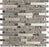 Full Sheet Sample - Glitz Bronze Mixed Linear Glass Mosaic - 12" x 12" Glossy