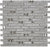 Full Sheet Sample - Glitz Clearnut Mixed Linear Glass Mosaic - 12" x 12" Glossy