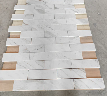 Glorious White Marble Tile - 4" x 12" Honed