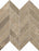 Full Sheet Sample - Golden Age Beige Chevron Porcelain Mosaic - 12" x 12" x 9 MM Matte