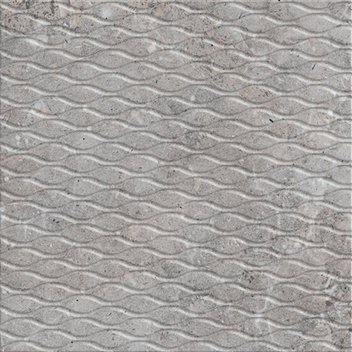 Full Tile Sample - Golden Age Grey Deco Porcelain Tile - 12" x 12" x 9 MM Matte