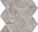Full Sheet Sample - Golden Age Grey Triangle Porcelain Mosaic - 10.25" x 11.75" x 9 MM Matte