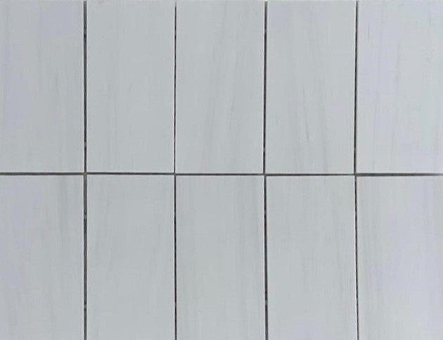 Full Tile Sample - Bianco Dolomiti (Govanna) Marble Tile - 12" x 24" x 1 CM Polished