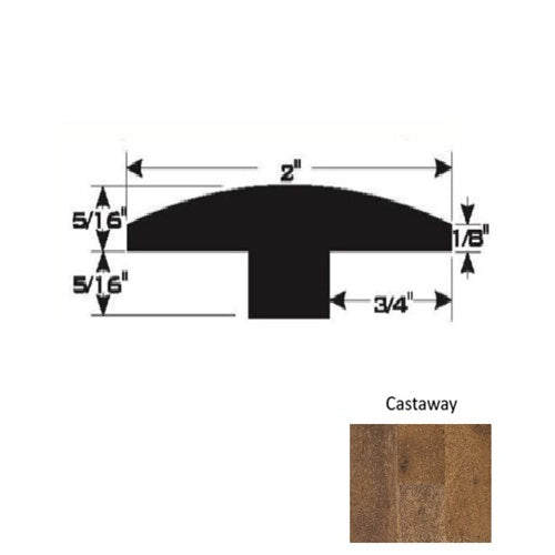 Wood Castaway T Molding Ultra Low Gloss Urethane 1