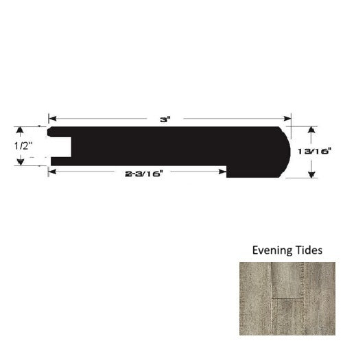 Wood Evening Tides Flush Stairnose Ultra Low Gloss Urethane 1