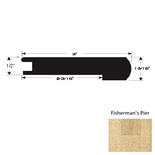 Wood Fisherman's Pier Flush Stairnose Ultra Low Gloss Urethane 1