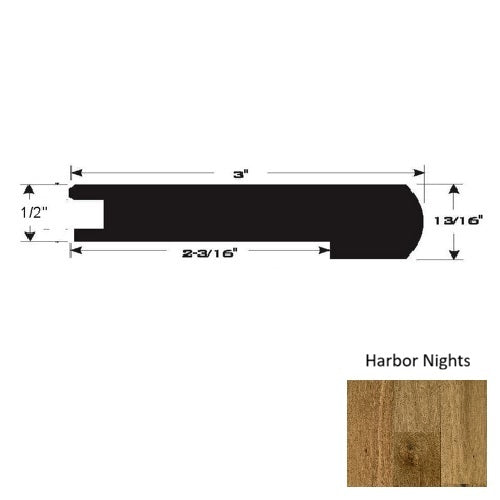 Wood Harbor Nights Flush Stairnose Ultra Low Gloss Urethane 1