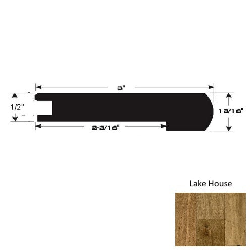 Wood Lake House Flush Stairnose Ultra Low Gloss Urethane 1