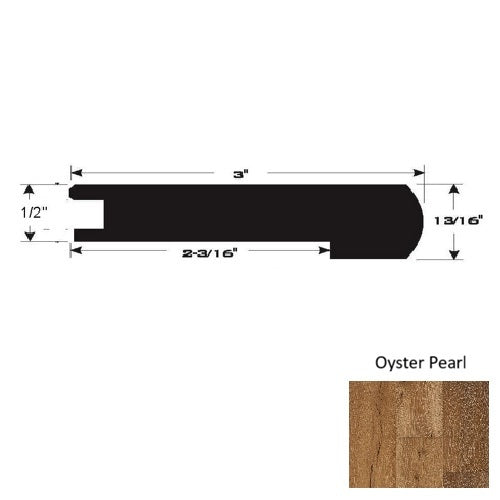 Wood Oysters Pearl Flush Stairnose Ultra Low Gloss Urethane 1