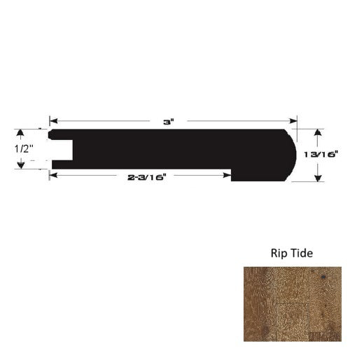 Grand Pacific Rip Tide Ultra Low Gloss Urethane Flush Stairnose — Stone ...