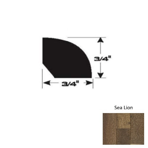 Wood Sea Lion Quarter Round Ultra Low Gloss Urethane 1