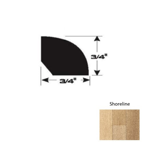 Wood Shoreline Quarter Round Ultra Low Gloss Urethane 1