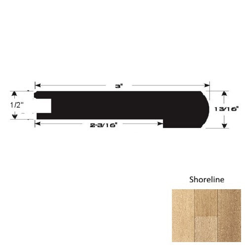 Wood Shoreline Flush Stairnose Ultra Low Gloss Urethane 1