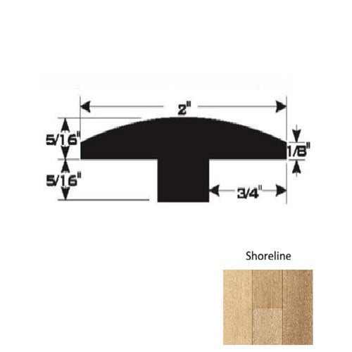 Wood Shoreline T Molding Ultra Low Gloss Urethane 1