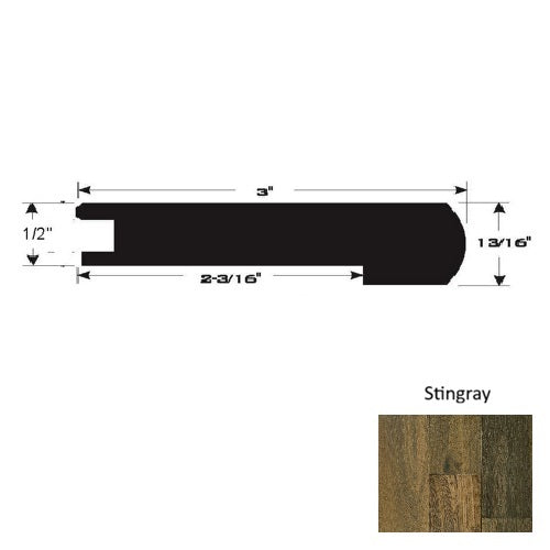 Wood Stingray Flush Stairnose Ultra Low Gloss Urethane 1