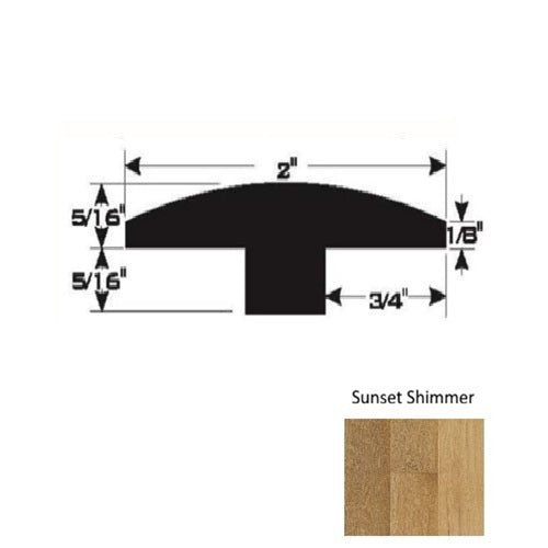 Wood Sunset Shimmer T Molding Ultra Low Gloss Urethane 1