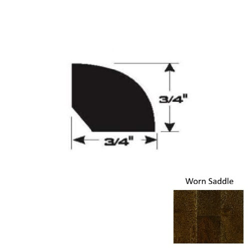 Wood Worn Saddle Quarter Round Ultra Low Gloss Urethane 1