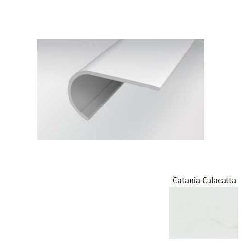 Grantshire Vinyl Catania Calacatta GR41 Round Stair Nose Embossed 1