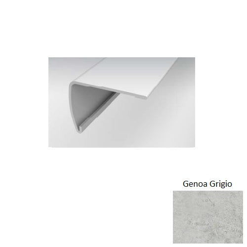 Grantshire Vinyl Genoa Grigio GR44 Extra Tall Stair Nose Embossed 1