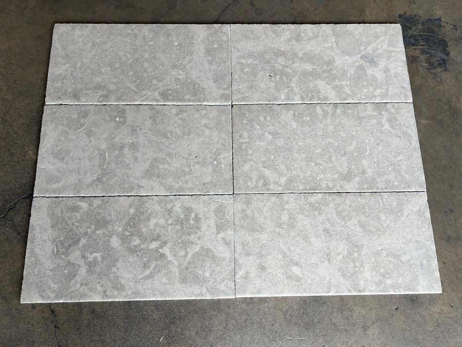 Graphite Limestone Tile - 12" x 24" Antique & Chiseled