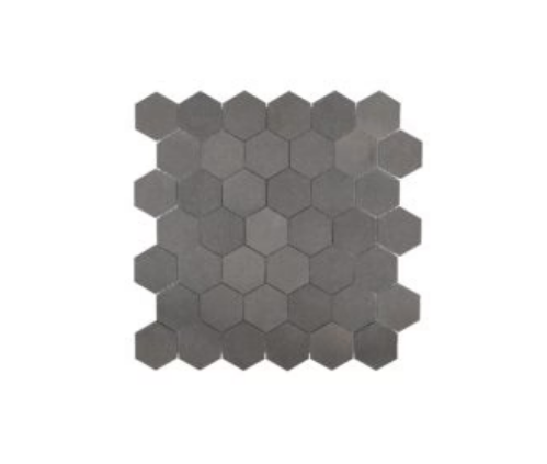 Gray Taupe Honed Limestone Mosaic - 2" Hexagon