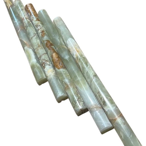 Green Multi Color Onyx Liner - 3/4" x 12" Bullnose