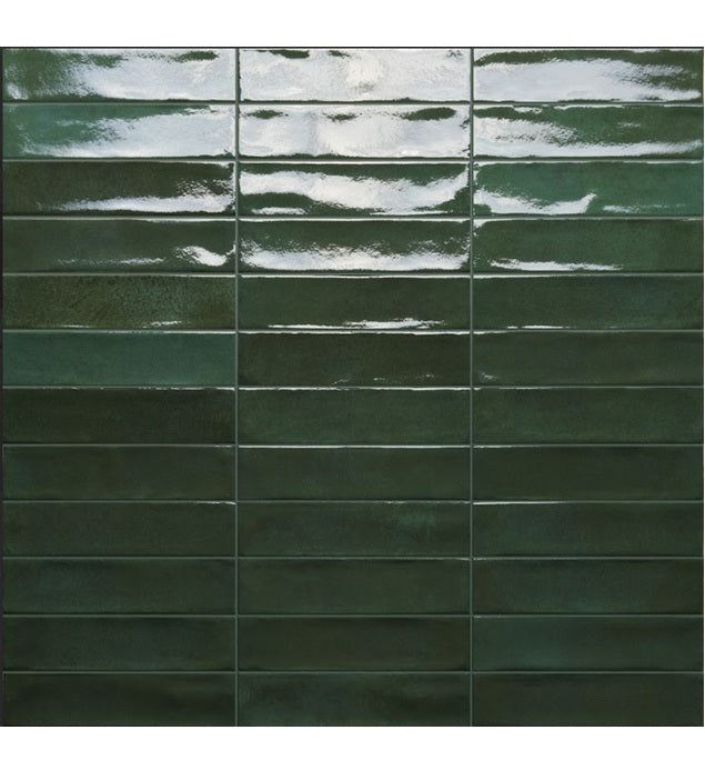 Marrakech Porcelain Green RNDMARR Tile Glossy 1