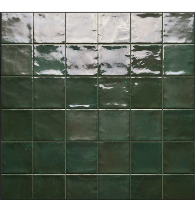 Marrakech Porcelain Green RNDMARR Tile Glossy 2