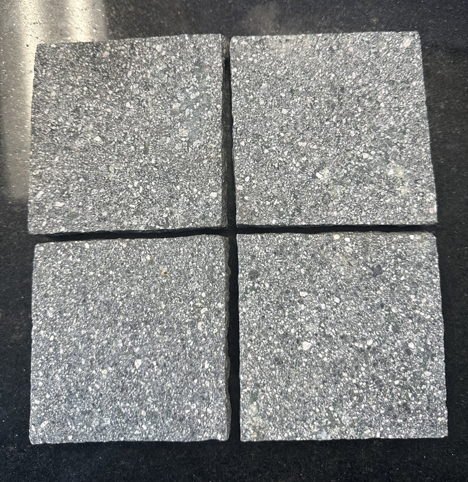 Green Sandblasted Granite Paver - 4" x 4"