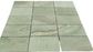 Full Tile Sample - New Green Jade Marble Tile - 12" x 12" x 3/8" Honed