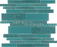 Aquatica Treasure Greenstone Glass Mosaic - Random Linear