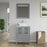 CVC Grey Solid Wood Bathroom Cabinet - 24" x 18.5" x 36"