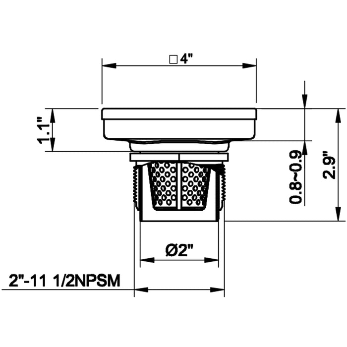 Matte Black Stainless Steel Drain